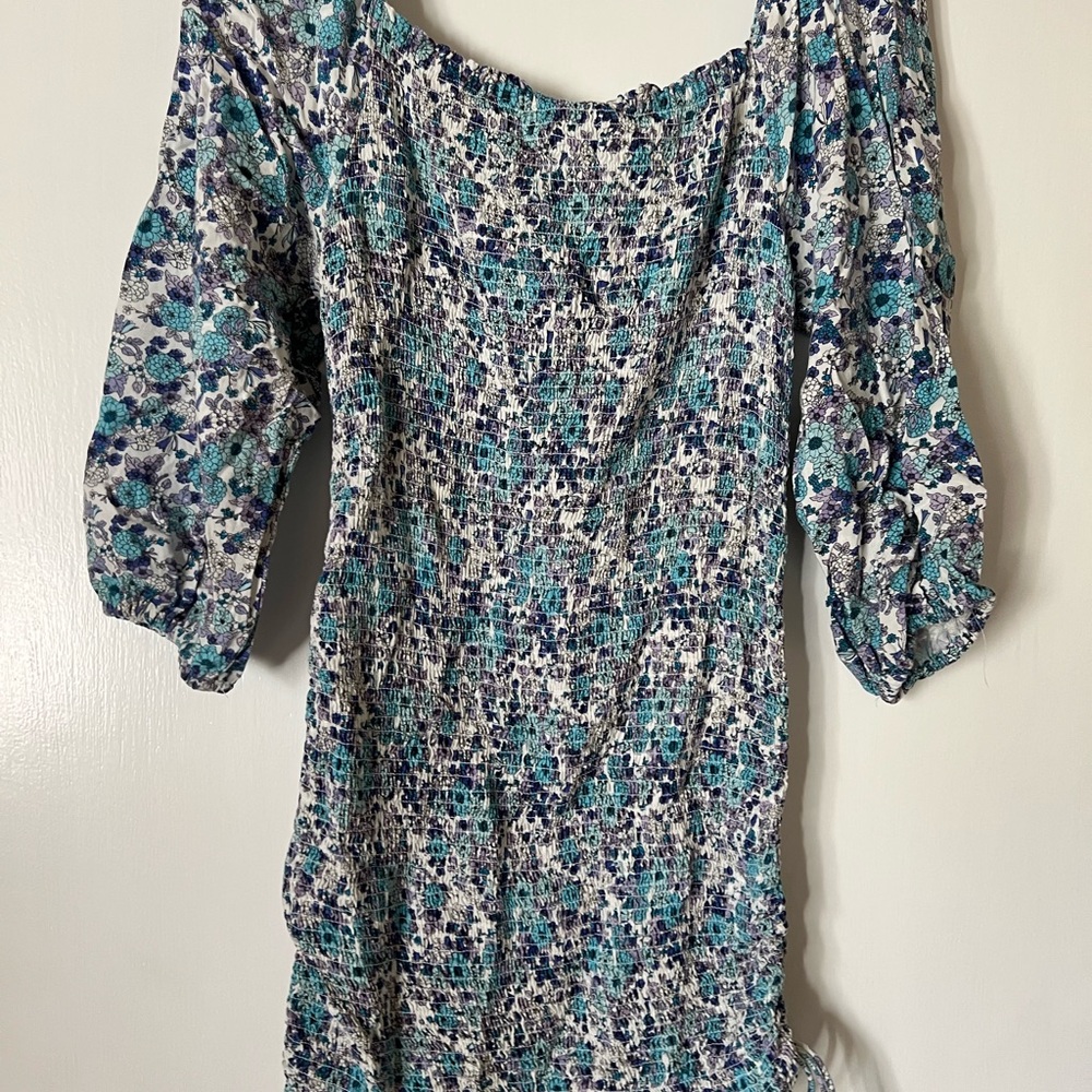 Jessica Simpson Blue and Purple Textured Dress